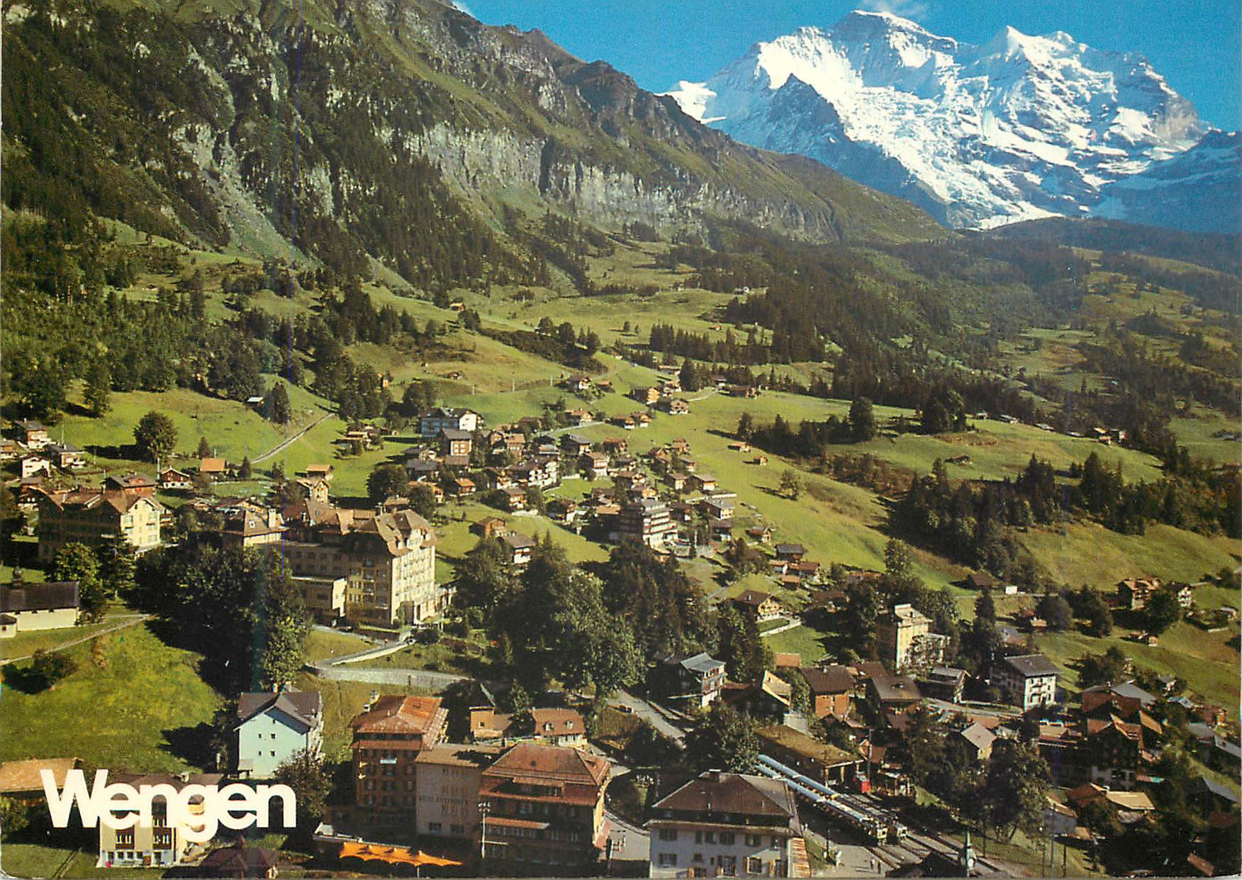 CPM Wengen Sommerkurort mit Jungfrau Wengen Ihr Wanderparadies