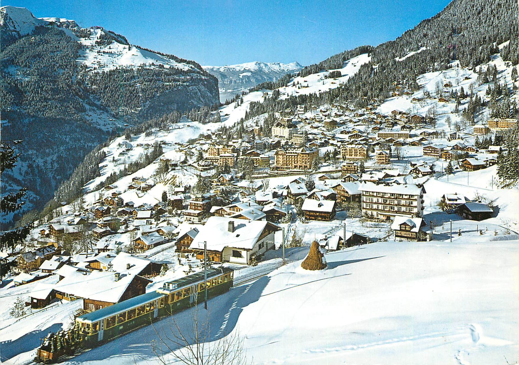 CPM Wengen C H Wintersportplaitz mit Wengennalp Bahn Helvetia