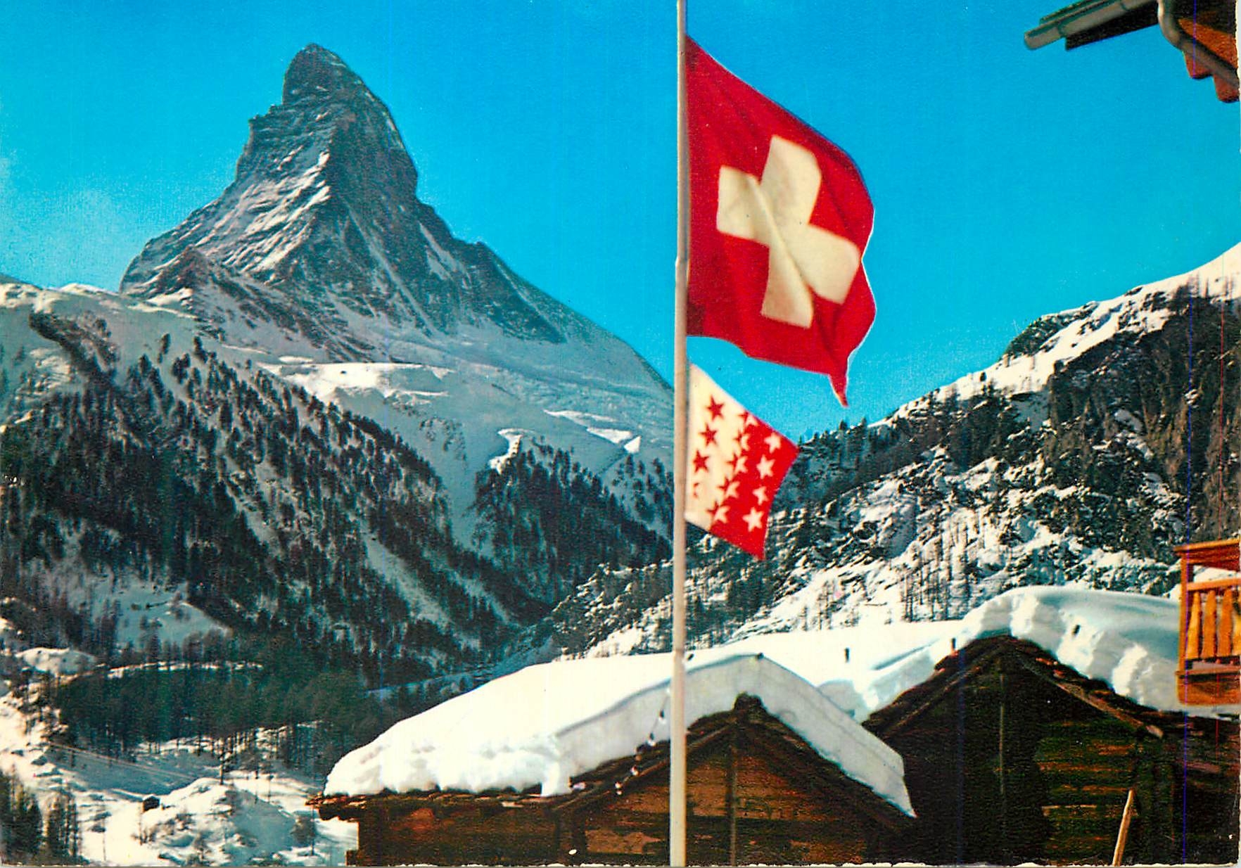 CPM Notre Beau Valais Le Cervin vu du Winkelmatten pres Zermatt