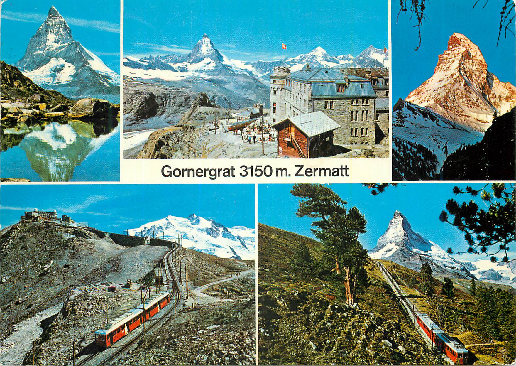 CPM Gornergrat Zermatt Gornergrat m Zermatt Riffelsee Hotel Gornergrat Matterhorn Gornergrat Mte Rosa Rifferlalp