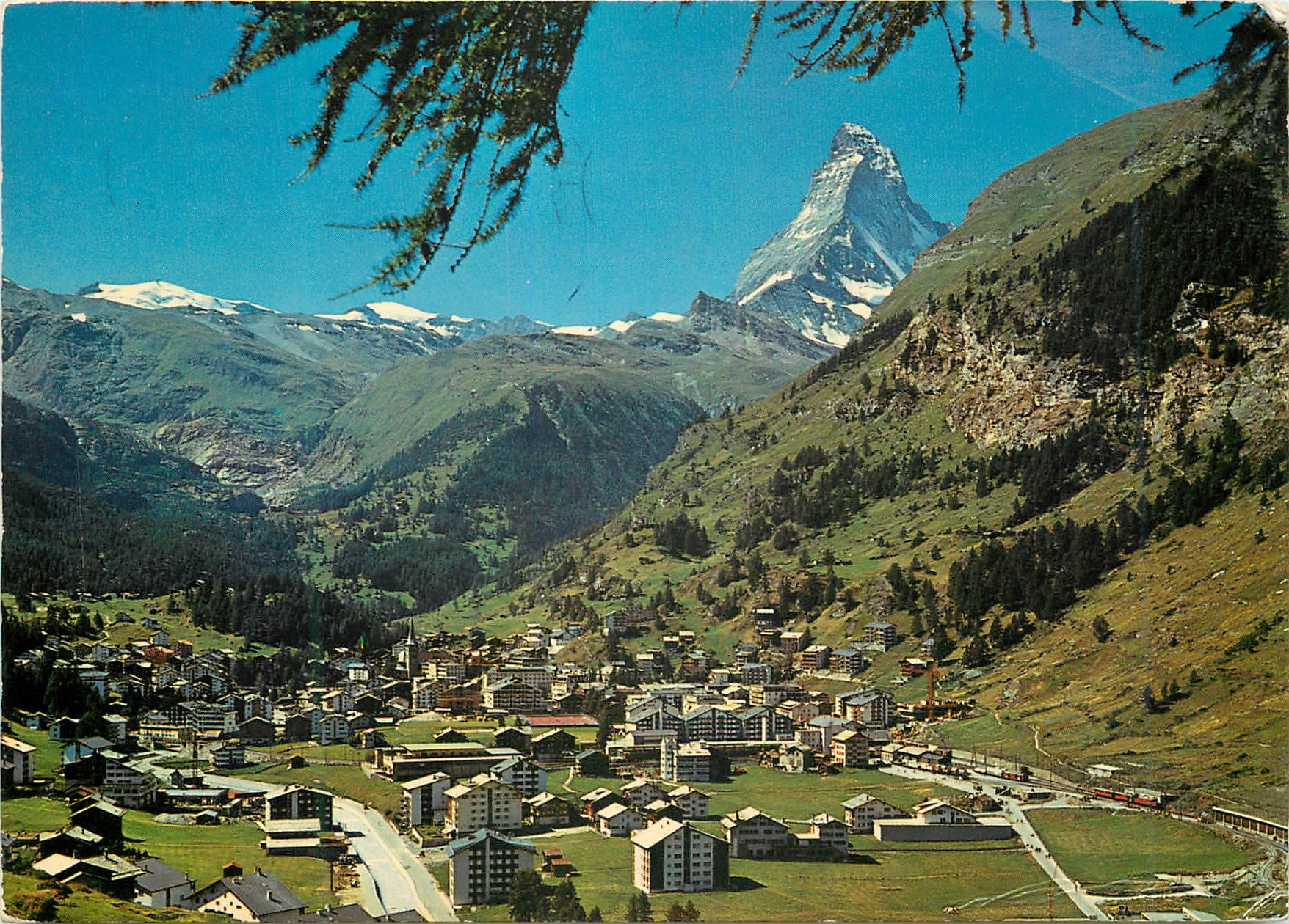 CPM Zermatt Matterhorn Mt Cervin Internationales Jahr Des Buches