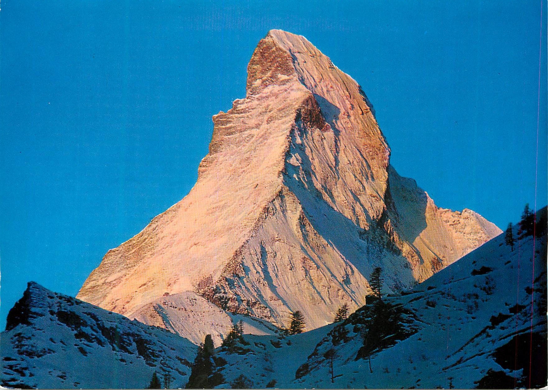 CPM Zermatt Matterhorn Sonnennaufgang Ultra Kurz Wellen verbessern den Radioemptang Helvetia