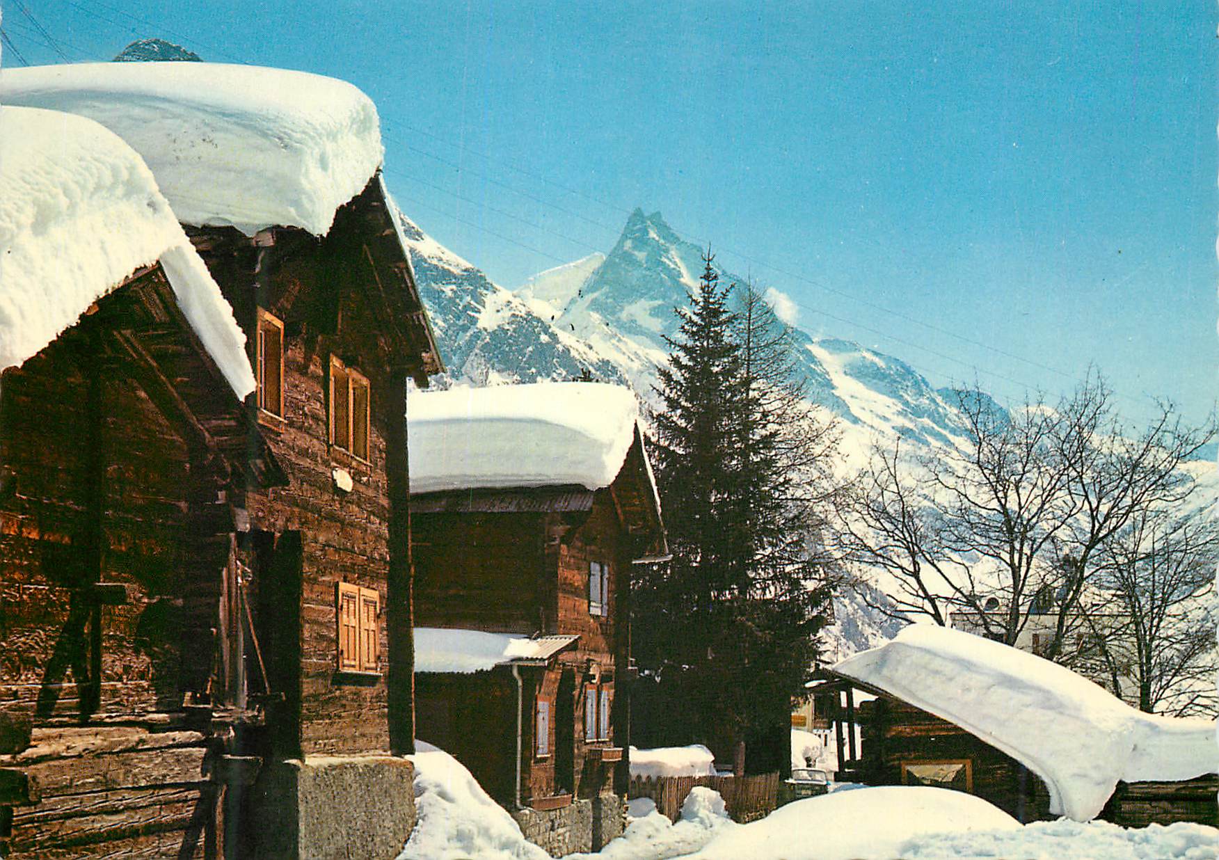 CPM Zinal Val d Anniviers V S Suisse Chalets typiques