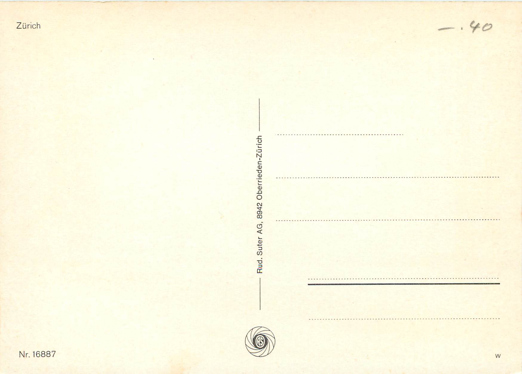CPM Zurich — Rückseite