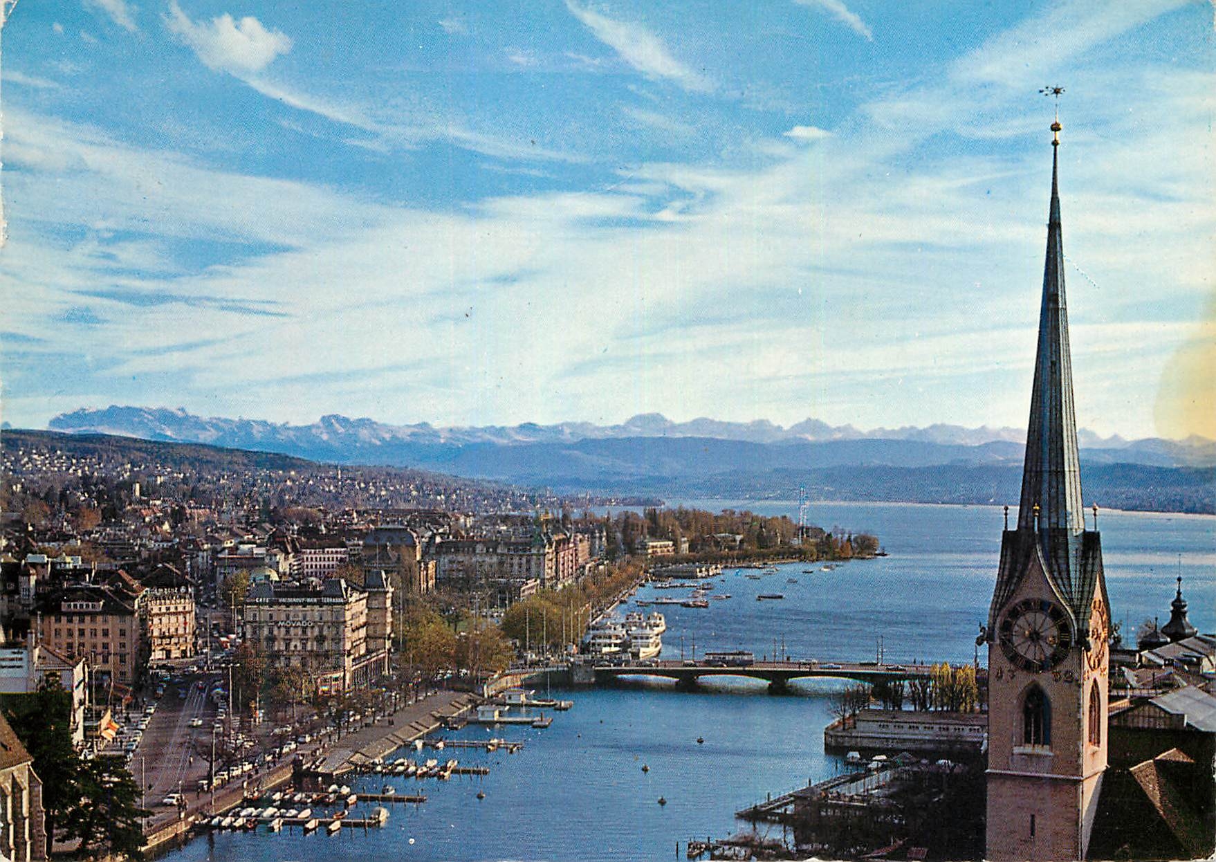 Zurich — vue depuis le St. Peter Turm — ZUSPA