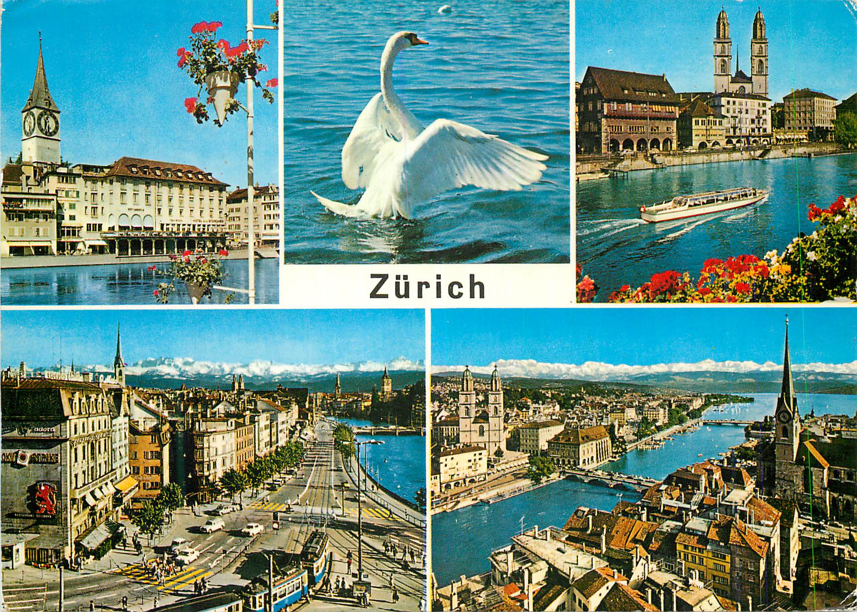 Zurich — vue panoramique — Photoglob-Wehrli AG, Zürich, n°5040