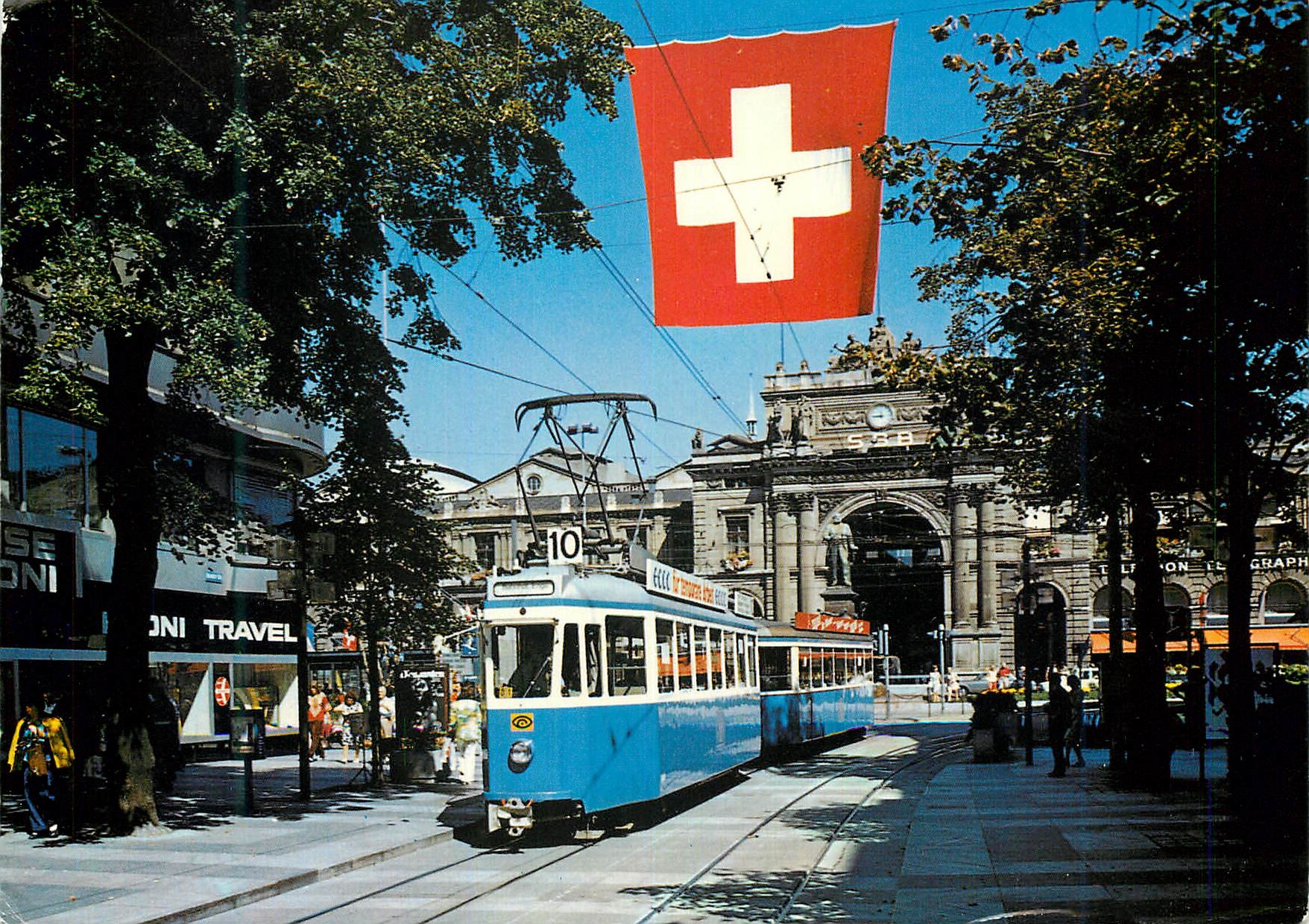 CPM Zurich Bahnhofstrasse und Hauptbahnhof Tramway