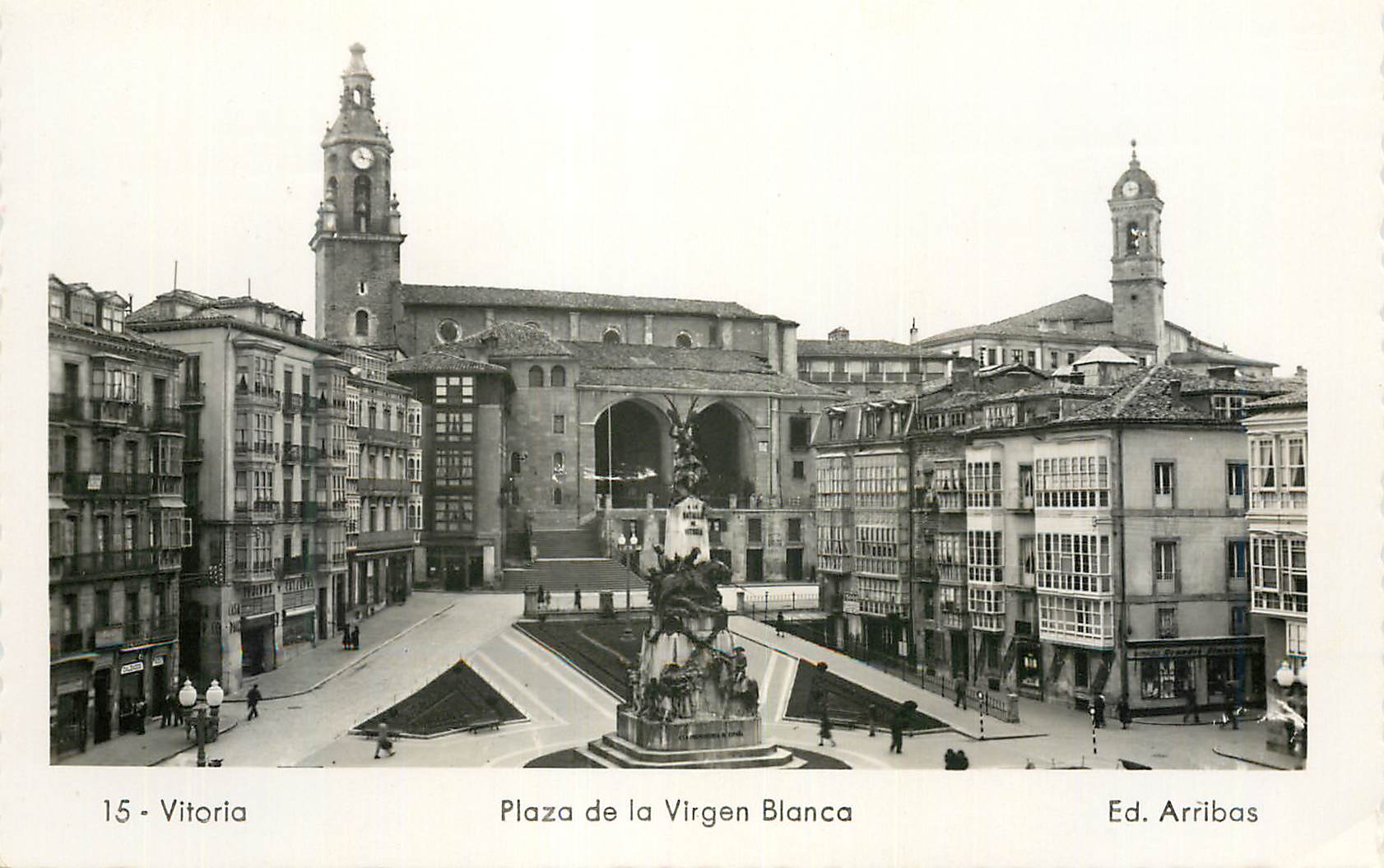 CPM Vitoria Plaza de la Virgen Blanca Ed Arribas