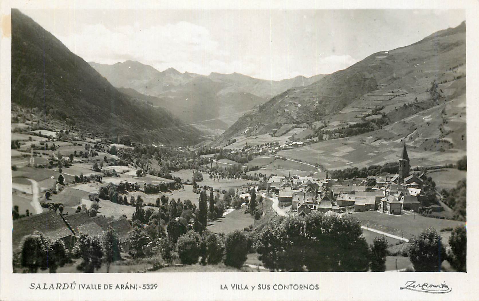 CPM Salardu Valle de Aran La VIlla y Sus Contornos