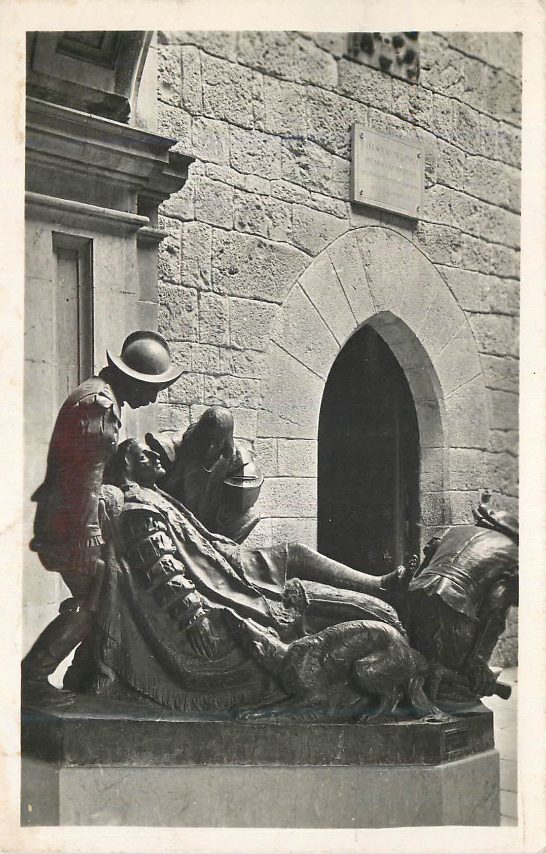 CPM San Ignacio de Loyola Estatua del Santo herido en Pamplona St Ignatius verwundet in Pamplona Ignarius woundet at Pam