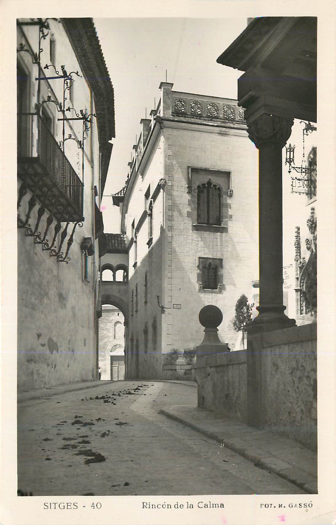 CPM Sitges Rincea de la Calma For E Gassu Barcelona Abr 21 1952
