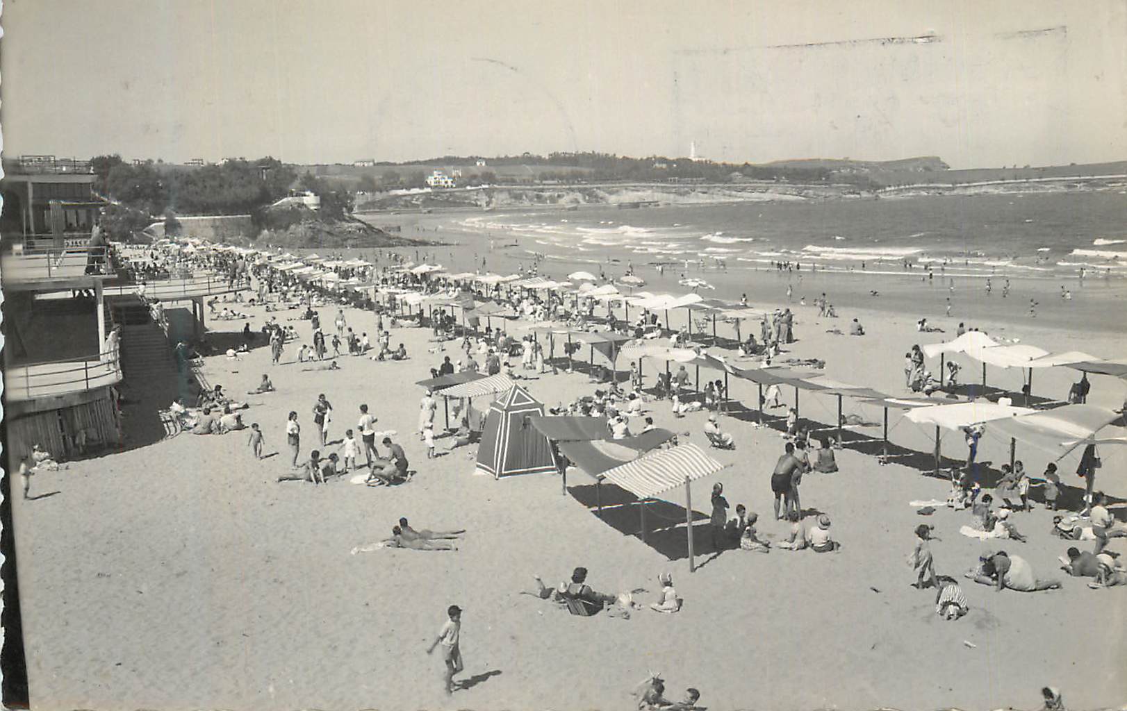CPM Santander El Sardinero Primera La promenade du Sardinier Premiere Ediciones Garcia Garabella Zaragoza Prohibida la r