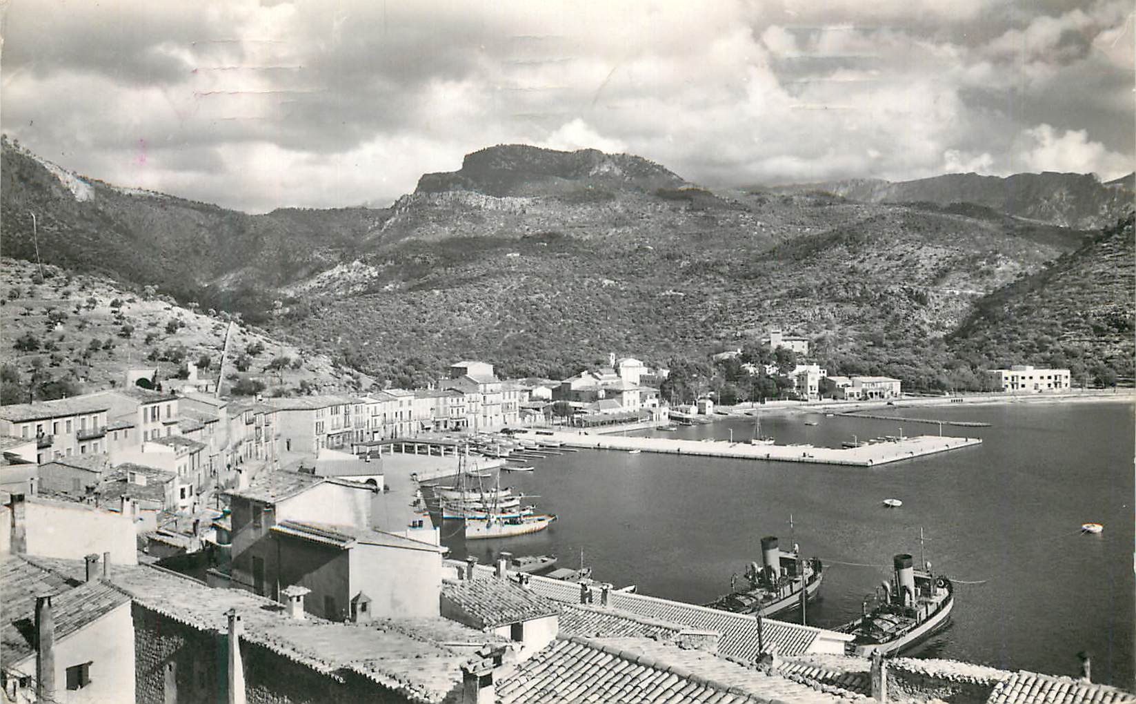 CPM Mallorca Soller Vista parcial del Puerto Palma reproduccion prohibida