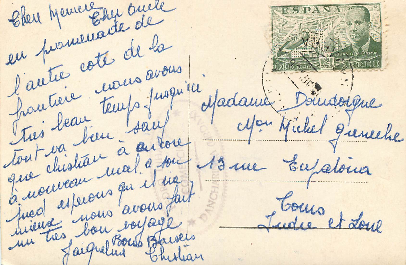 CPM Urdax Navarra visto desde el puerto de Olsondo — Rückseite
