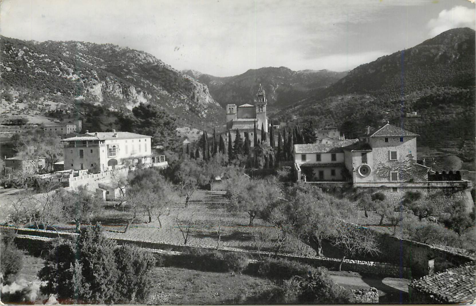 CPM Valldemosa Mallorca Vista general de la Cartuja C Rivas Fotografo Barcelona Reproduccion prohibida