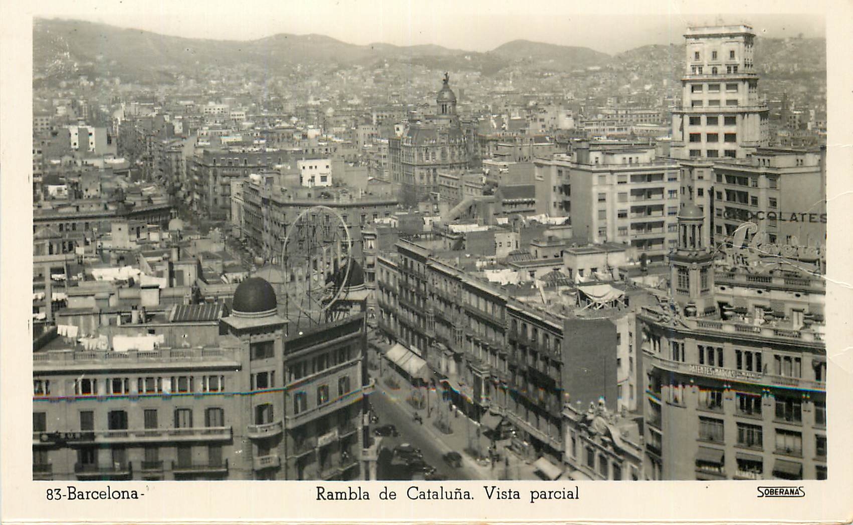 CPM Barcelona Rambla de Cataluna Vista parcial