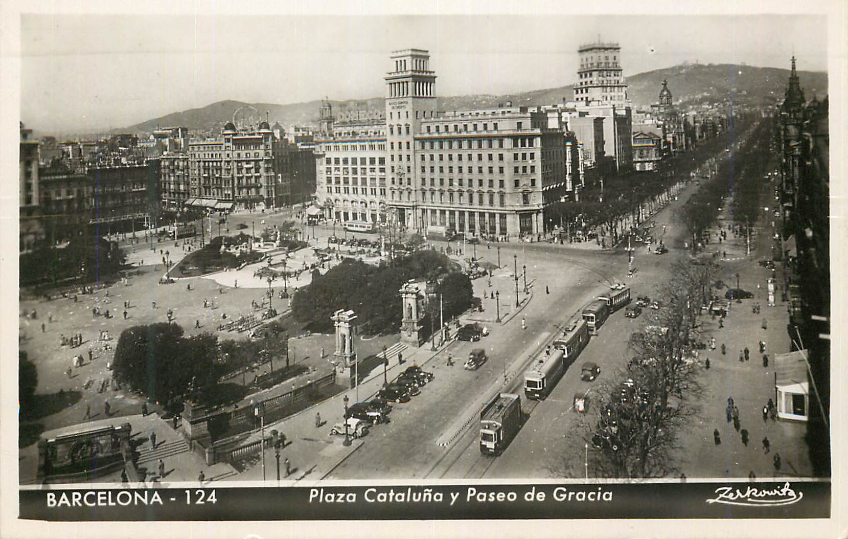 CPM Barcelona Plaza y Cataluna y Paseo de Gracia 18 Abb 25
