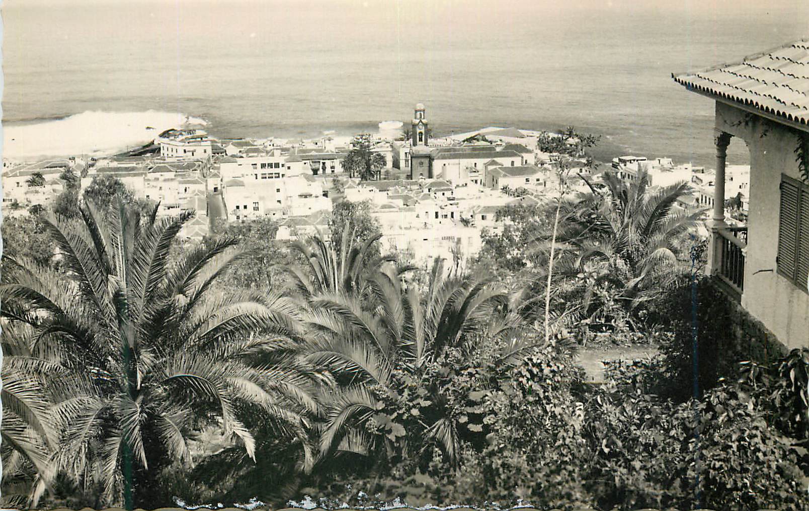 CPM Puerto de la Cruz Tenerife Vista Parcial Vue Partielle Ediciones Arribas Zaragoza Prohibida la reproduccion