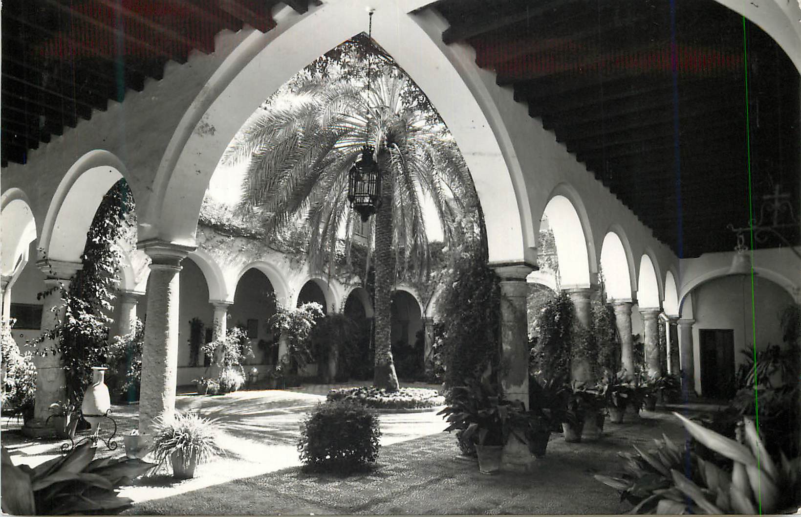 CPM Cordoba Patio Palacio Marques de Viena Palais du Marquis de Viena Cour Edic Delfor Zaragoza Prohibida la reproduccio