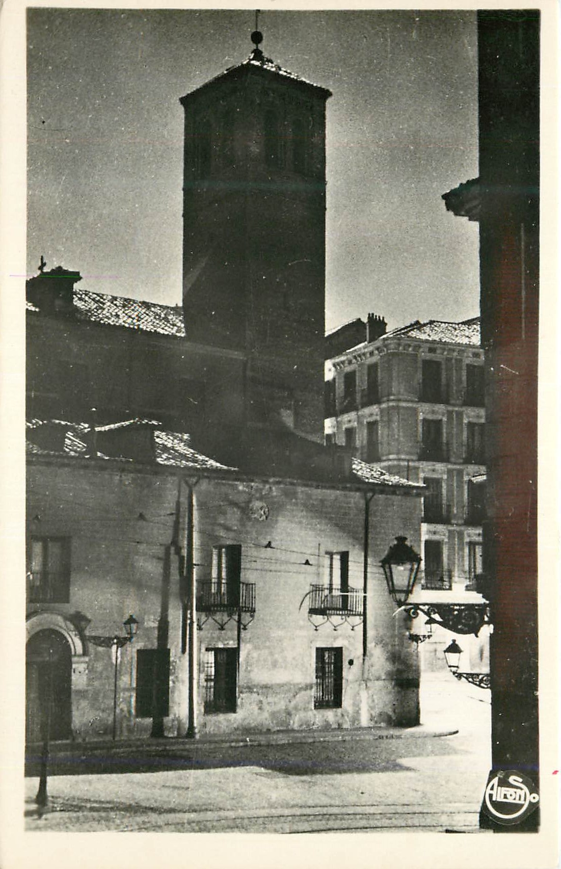 CPM La Noche en el Madrid Viejo San Pedro el Viejo Foto de Arte por Alfonso Madrid