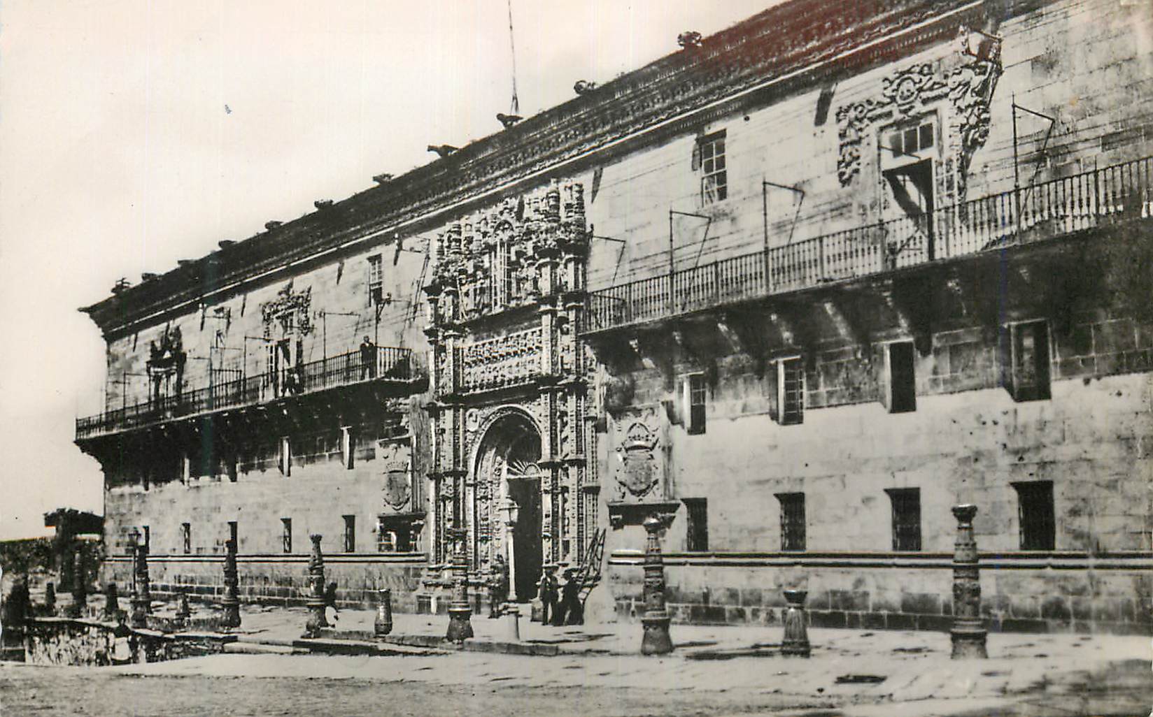 CPA Santiago Hospital Real Heliotipia Arribas Espanola Madrid