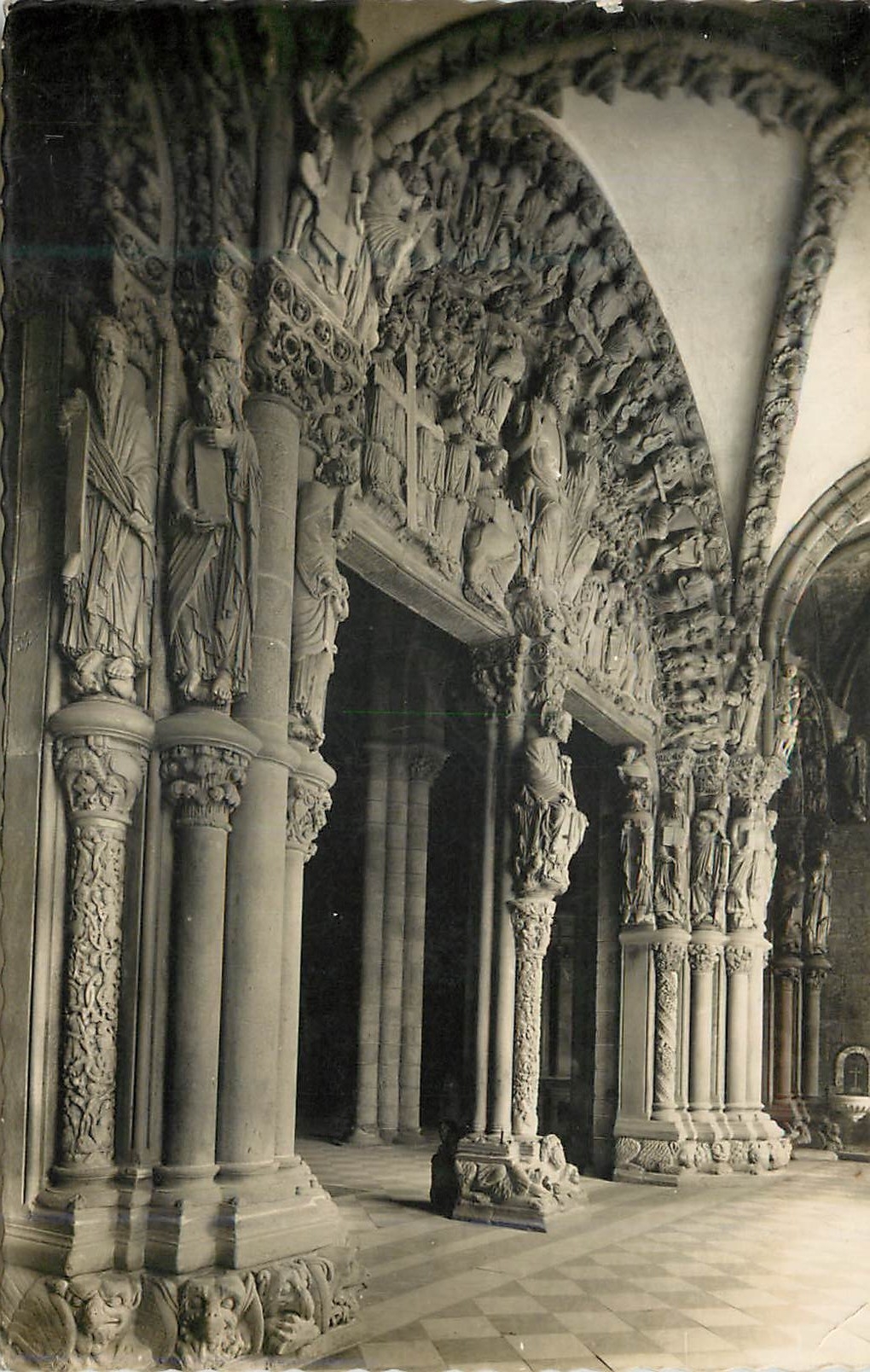 CPA Santiago de Compostela Catedral Portico de la Gloria Perspectiva general Cathedrale Portique de la Gloire Perspectiv
