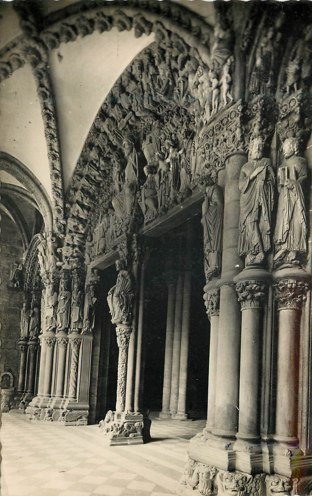 CPA Santiago de Compostela Catedral Portico de la Gloria Vista general Cathedrale Portique de la Gloire Vue general Edic