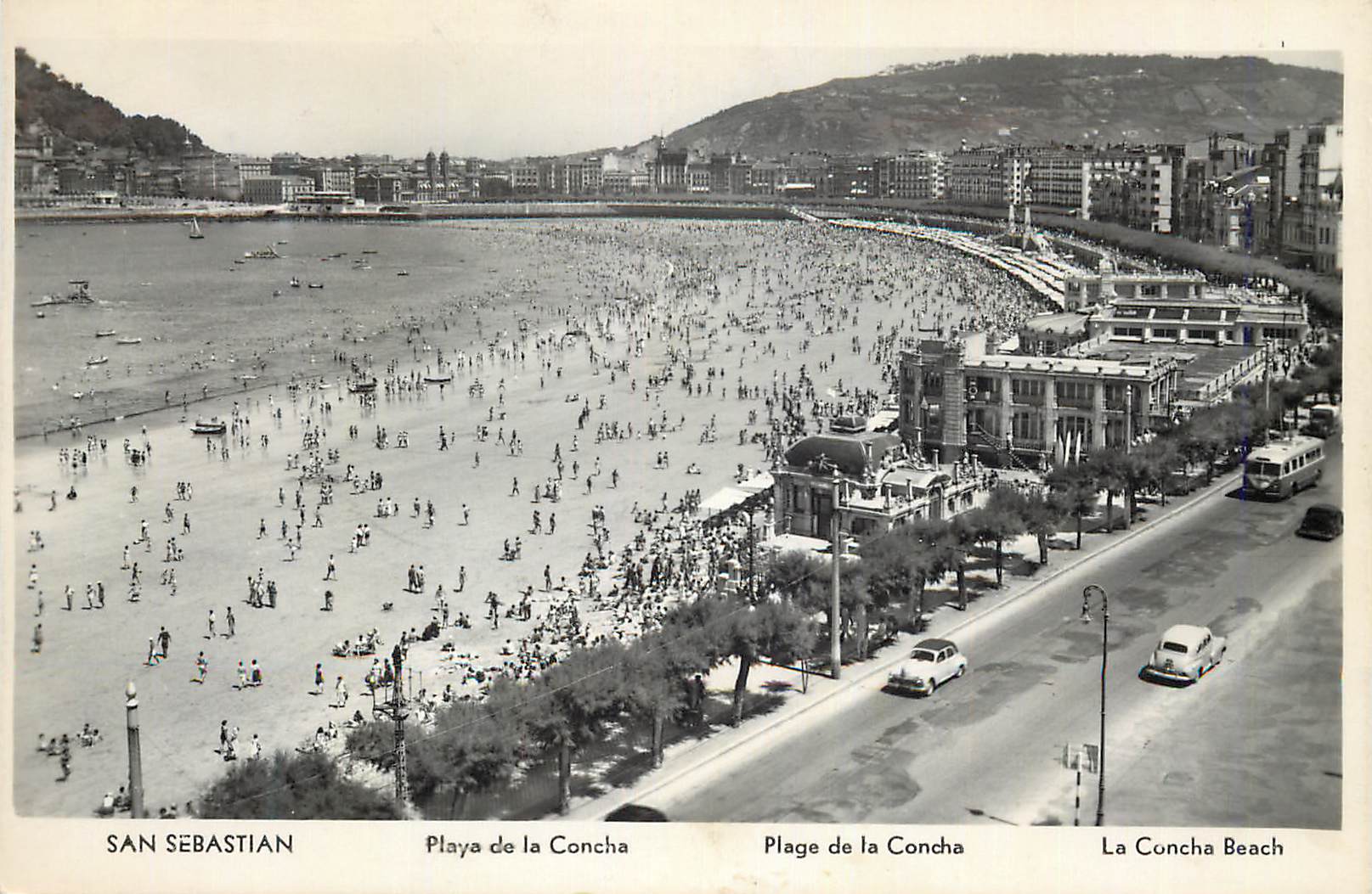 San Sebastián — Playa de la Concha — éditeur Manipel Ríto, N° 42205