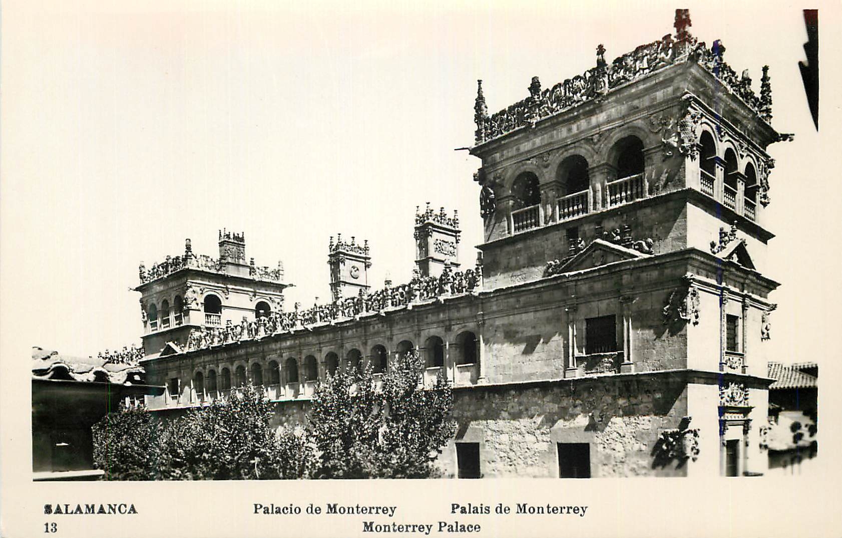 CPA Salamanca Palacio de Monterey Palais de Monterey Manipel Deposito legal