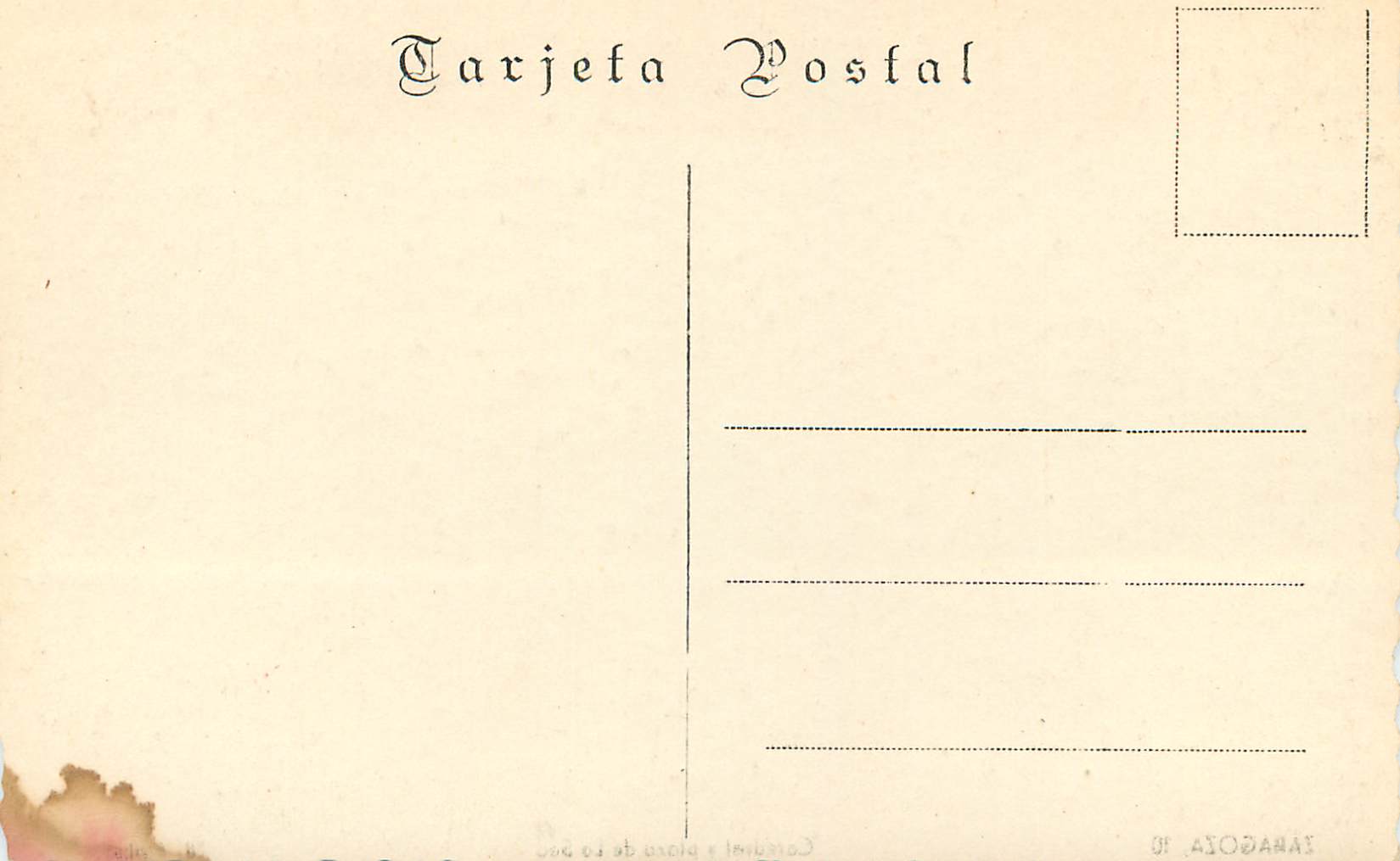 CPA Zaragoza Catedral y plaza de la Seo Ed Arribas Tarjeta Postal — Back
