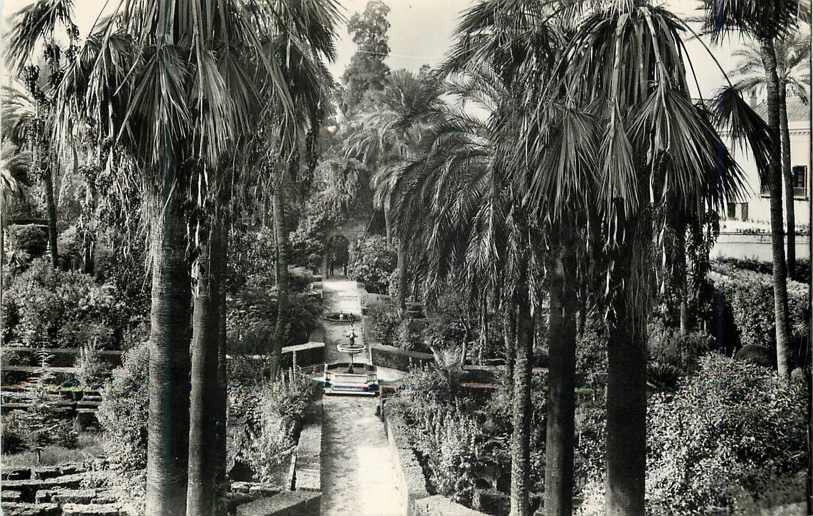 CPM Sevilla Reales Alcazares Jardines Alcazar Royal Jardins Heliotipia Artistica Espanola Madrid Deposito legal