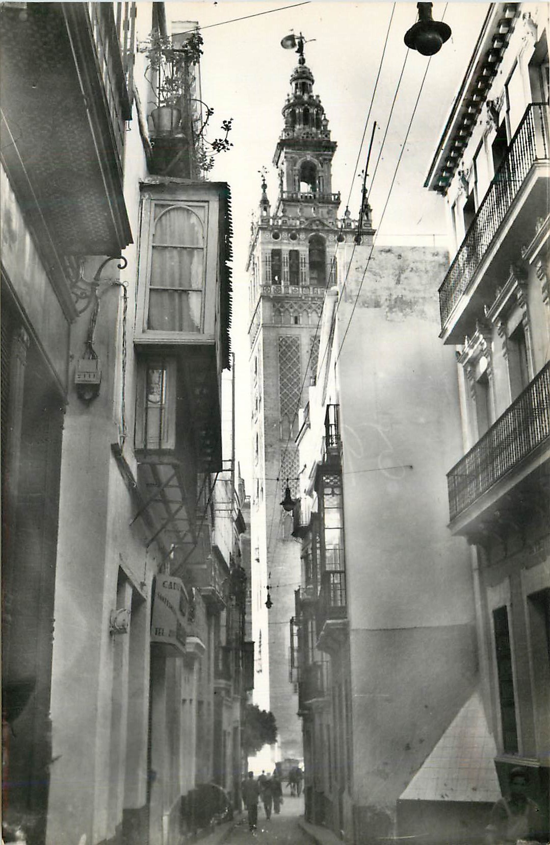 CPM Sevilla La Giralda desde la calle de Placentines La Giralda des la Rue de Placentines Heliotipia Artistica Espanola 