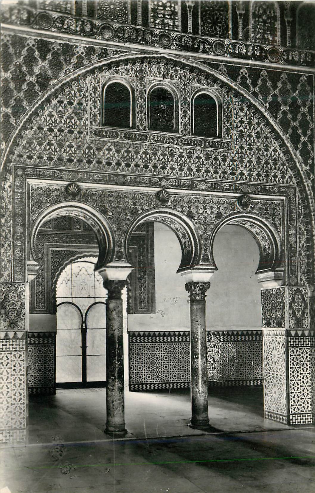 CPM Sevilla Real Alcazar Salon de Embajadores Alcazar Royal Salon des Embajadores Heliotipia Artistica Espanola Madrid D