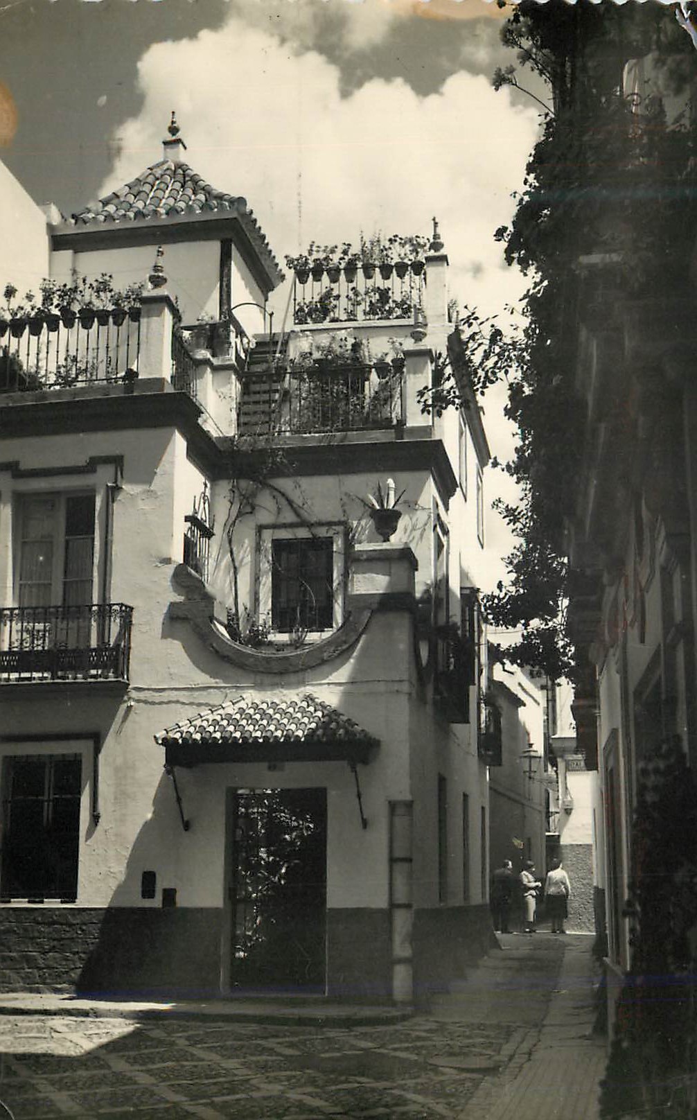 CPM Sevilla Barrio Santa Cruz Plaza Dona Elvira Ediciones Sicilia Zaragoza Prohibida la reproduccion