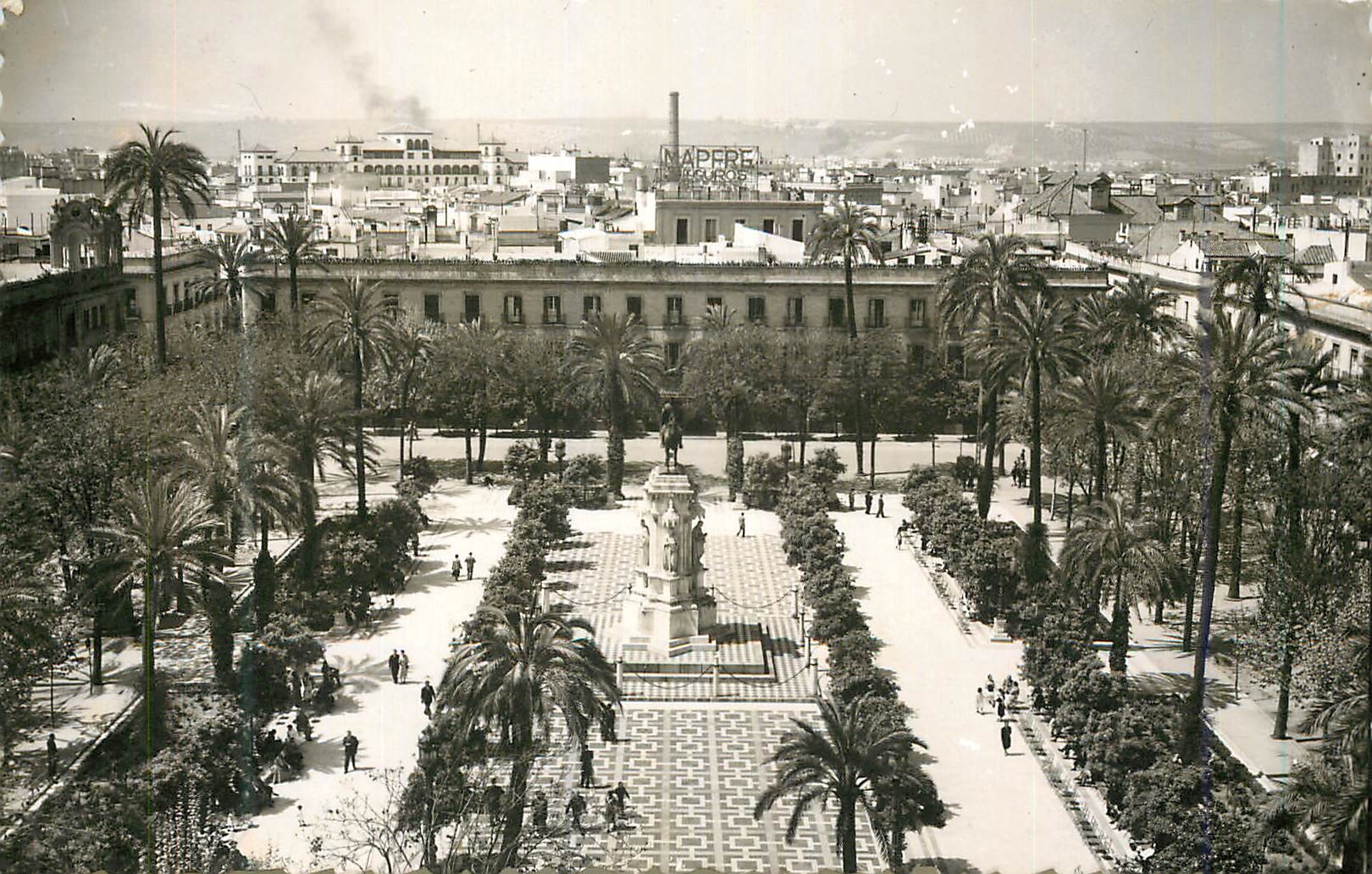 CPM Sevilla Plaza Nueva Ediciones Sicilia Zaragoza Tarjeta Postal Prohibida la reproduccion