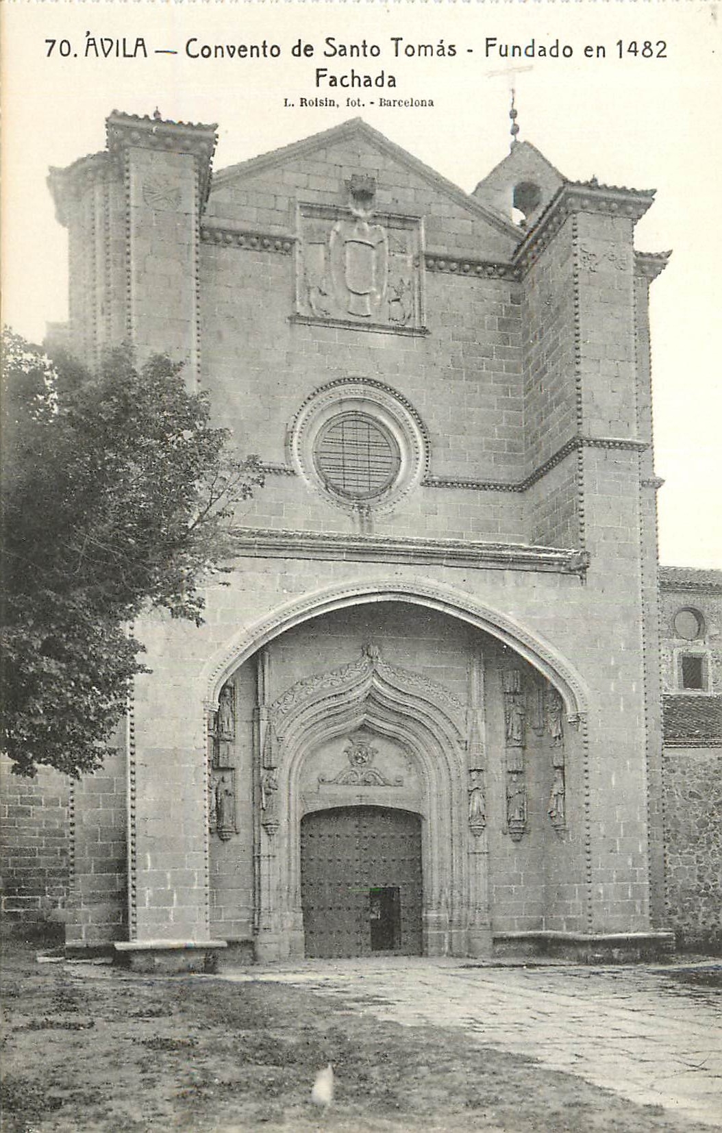 CPA Avila Convento de Santo Tomas Fundado en Fachada