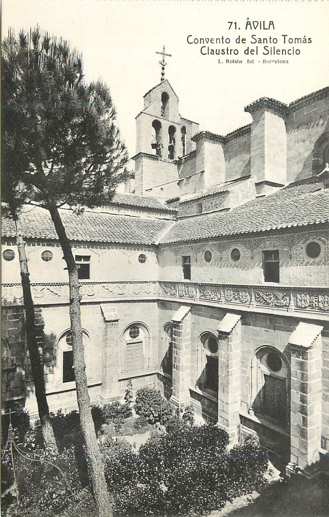 CPA Avila Convento de Santo Tomas Claustro del Silencio