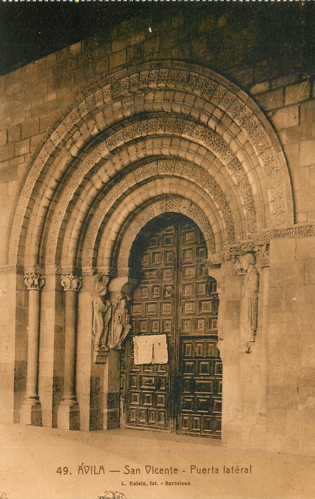 CPA Avila San Vicente Puerta lateral