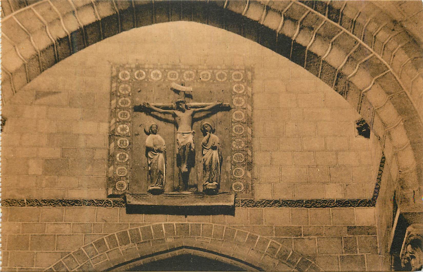 CPA Avila Iglesia San Vicente Cristo la Virgen y San Juan