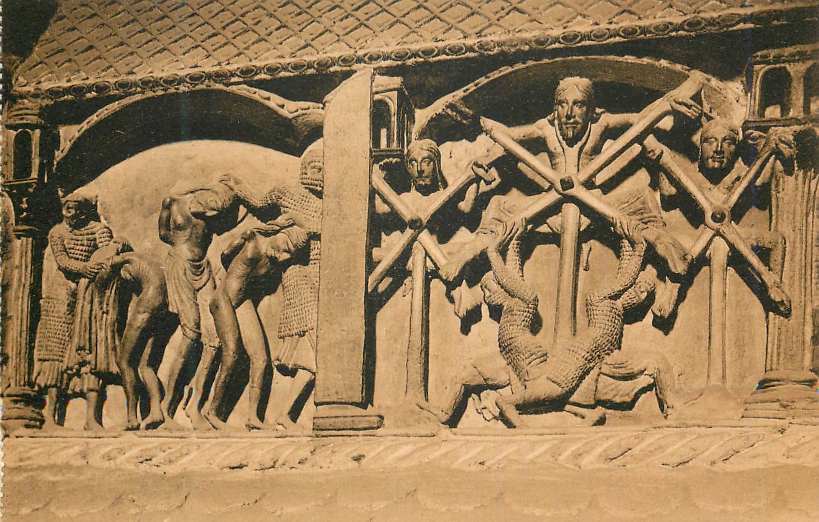 CPA Avila Sepulcro de San Vicente Detalle