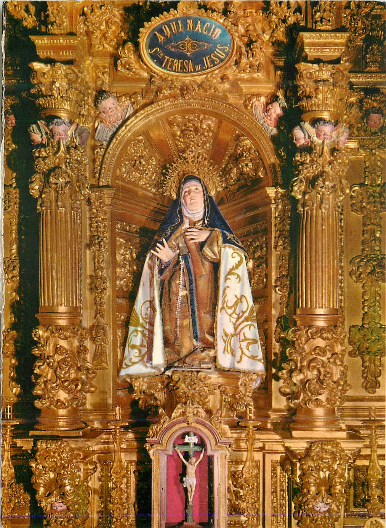 CPM Avila Eglise de Sainte Therese Image de la Sainte