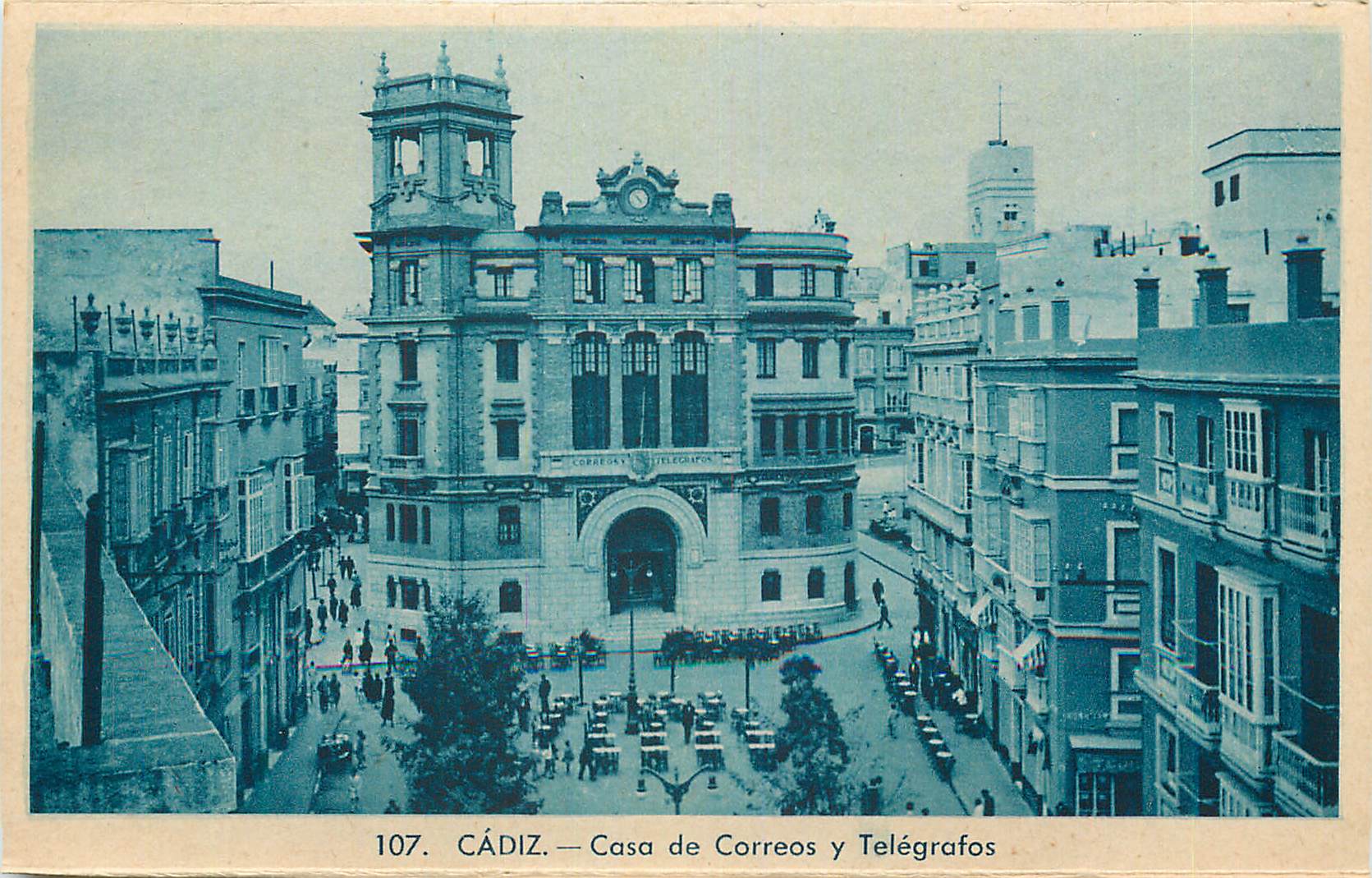 CPA Cadiz Casa de Correos y Telegrafos