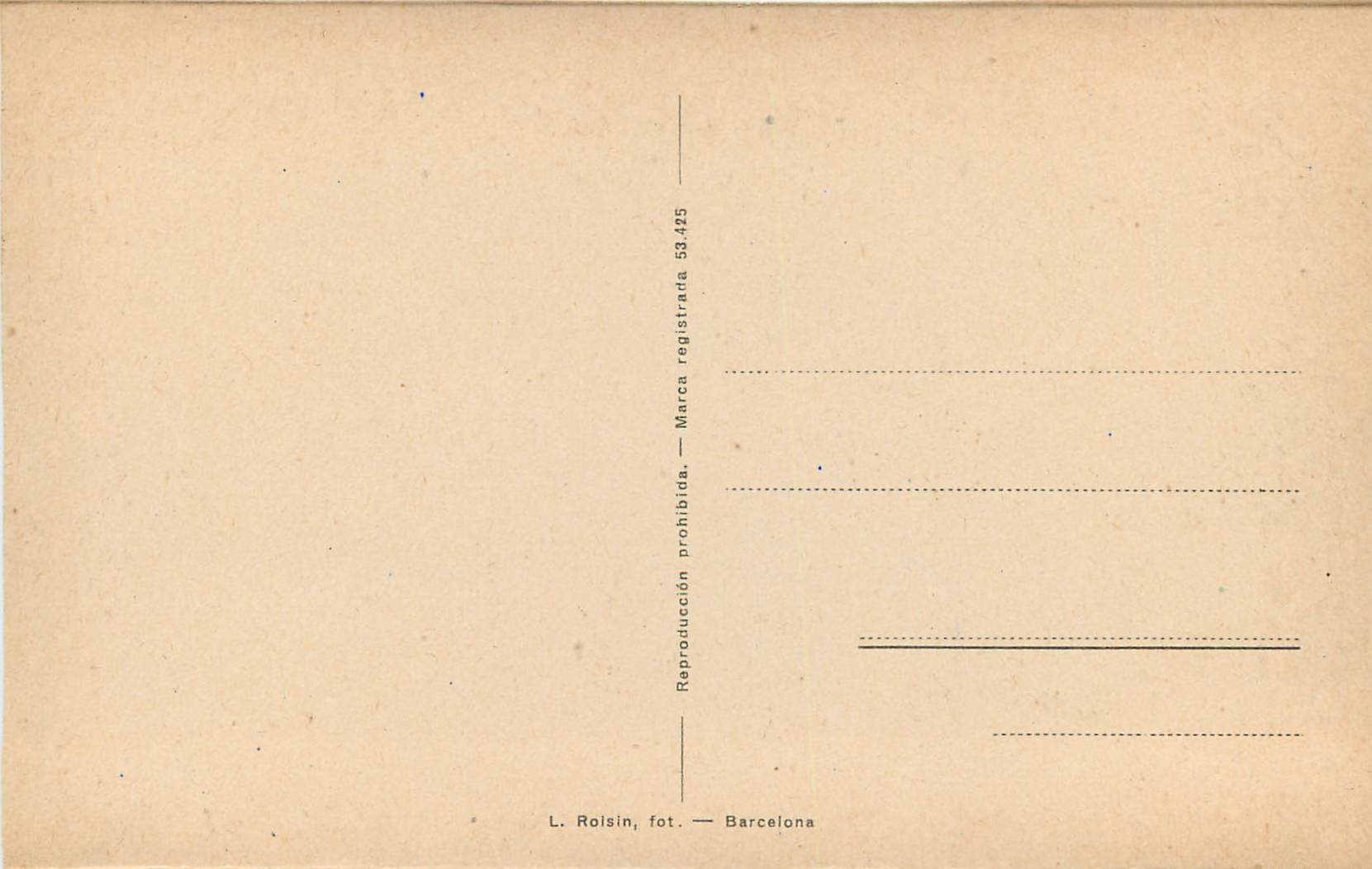 CPA Cadiz Alameda del Marques de Comillas — Rückseite