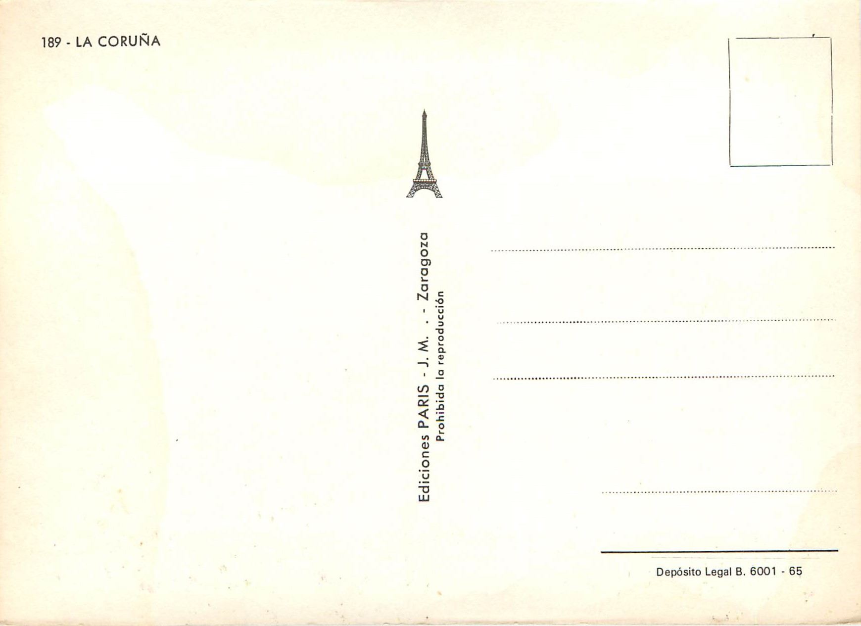 CPM La Coruna — Back