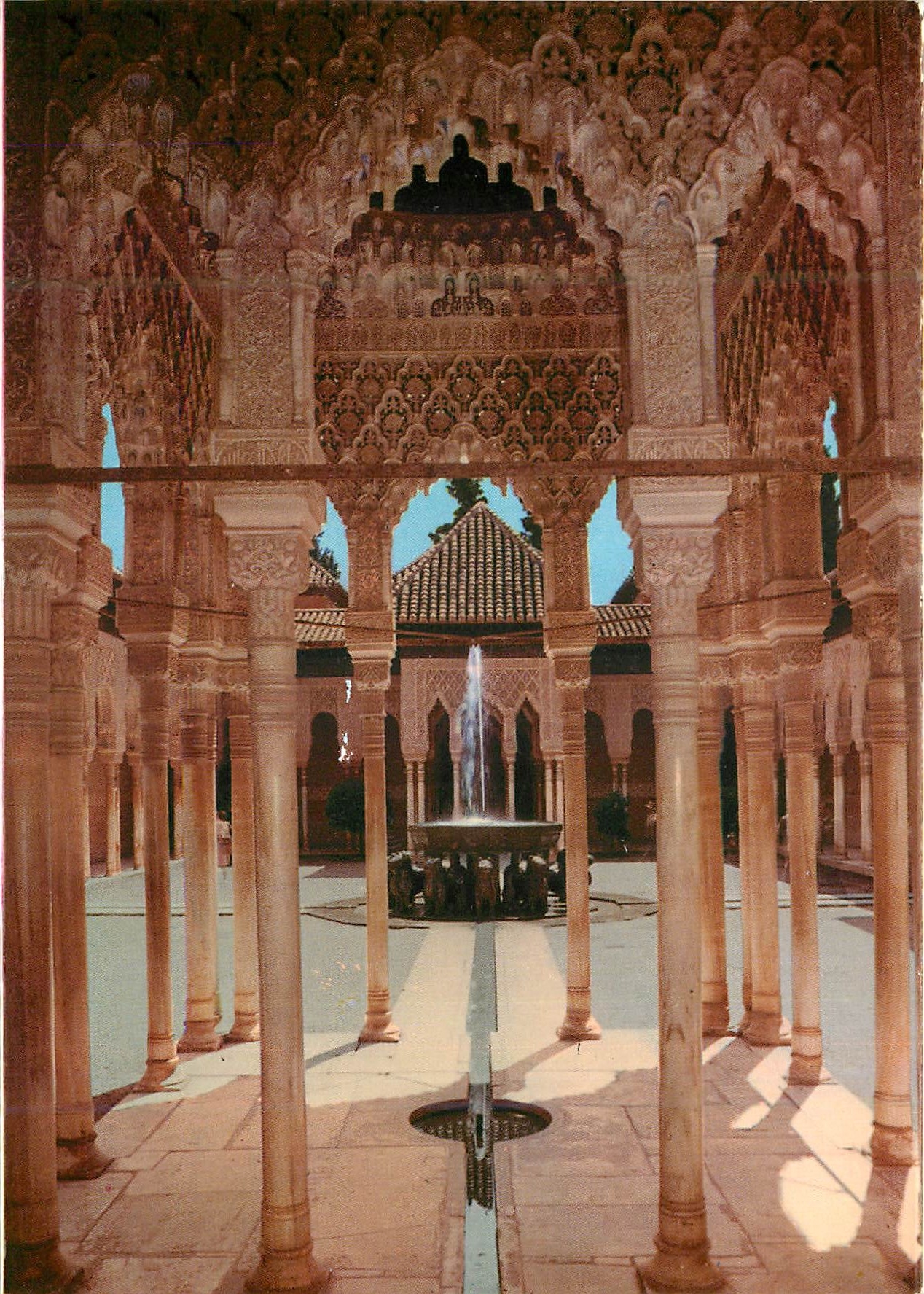 CPM Granada Alhambra Serie Cour des Lions