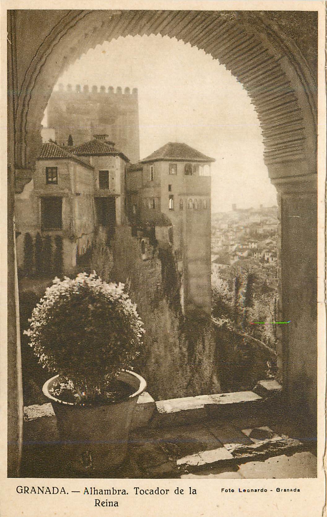 CPA Granada Alhambra Tocador de la Reina