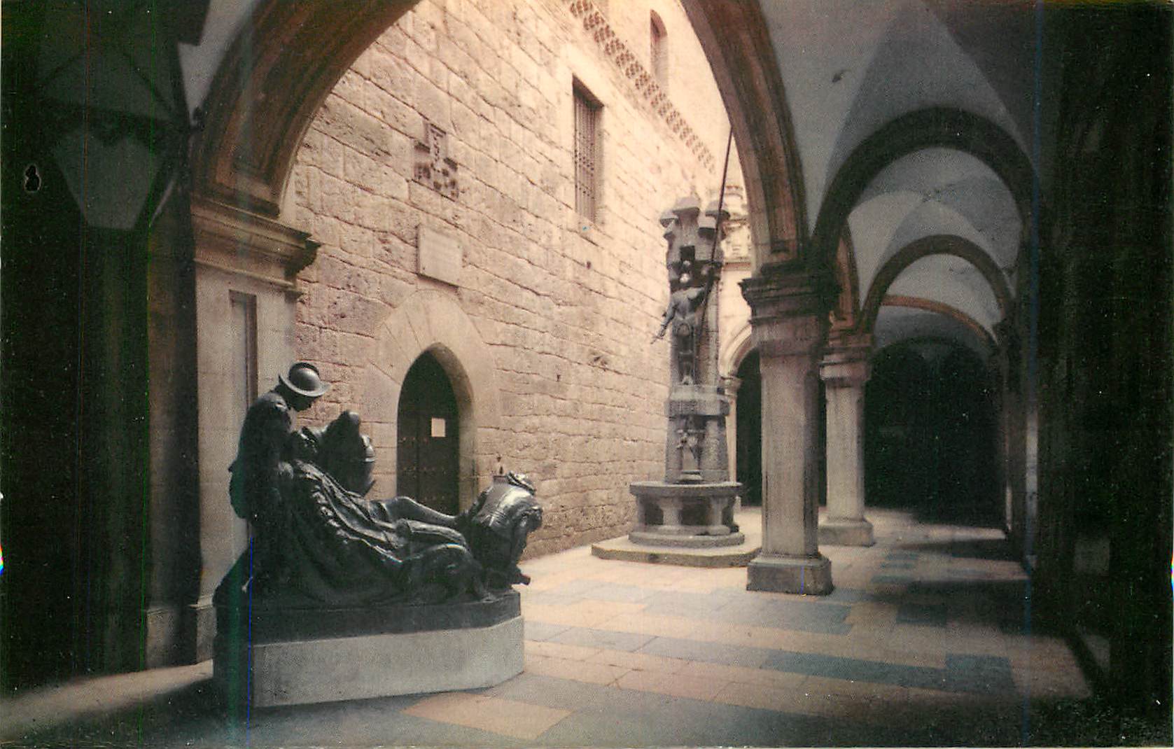 CPM Santuario de Loyola Fontaine de Saint Ignace et entree a la Sainte Maison