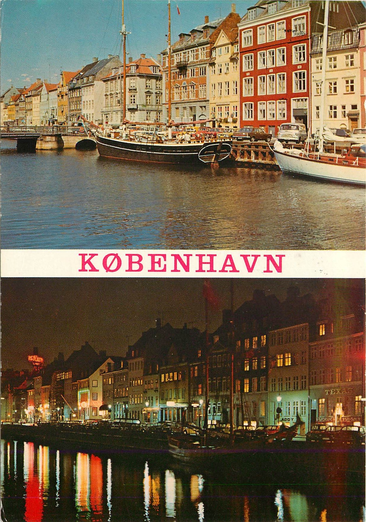 CPM Copenhague Nyhavn Le jour et la nuit Bateau