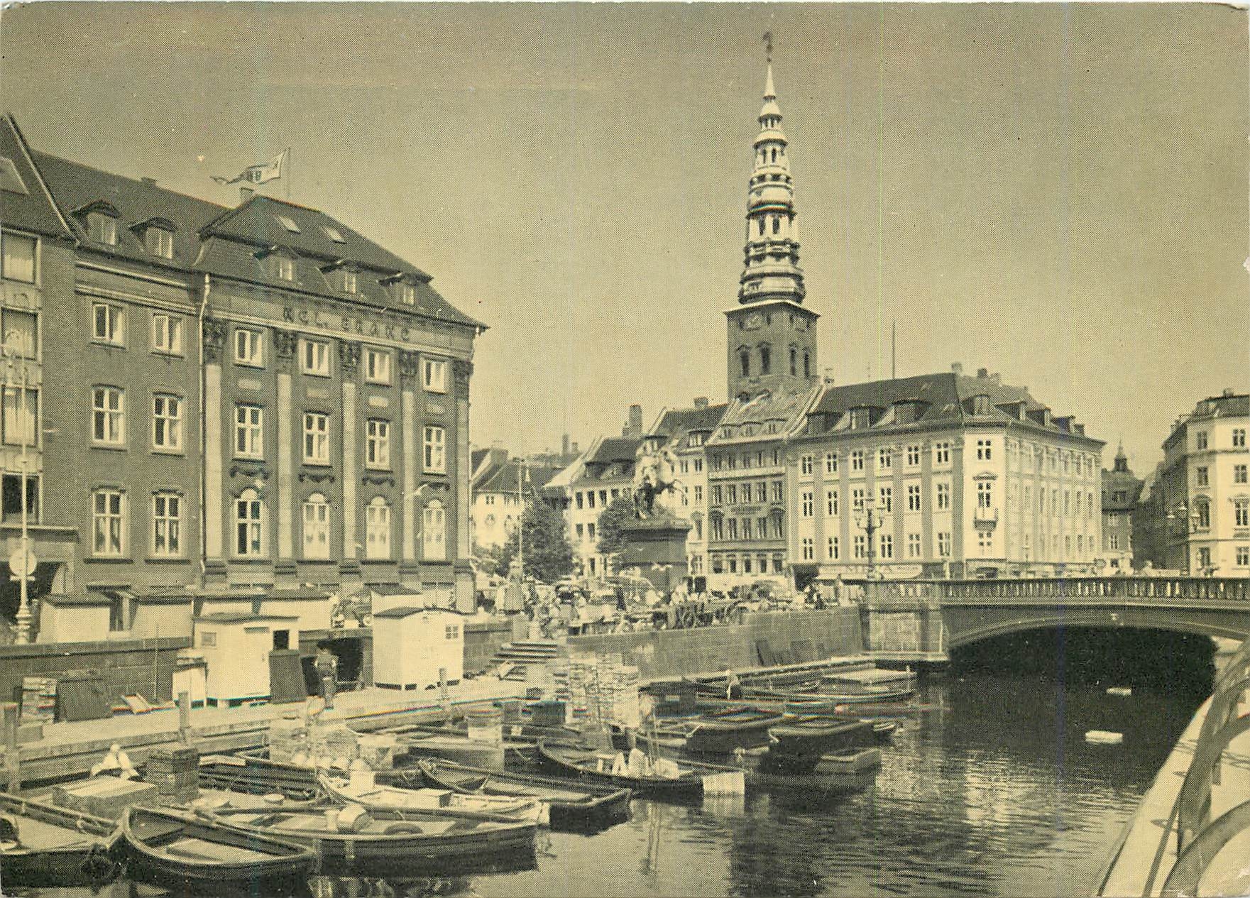 Kopenhagen - Gammel Strand mit Højbro Plads und Kirche Saint-Nicolas — Verlag Grøndts Forlag, Nr. 130