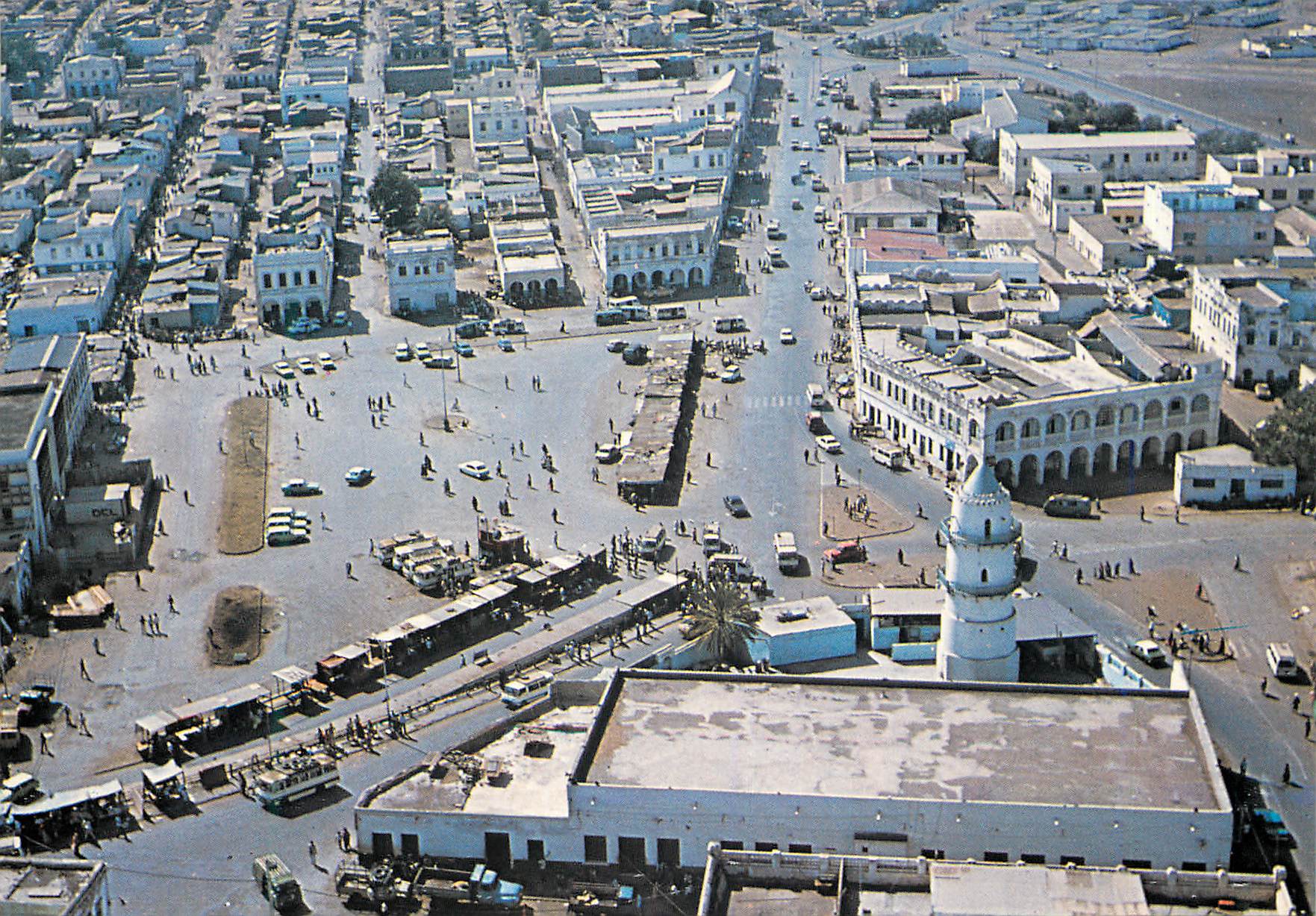 CPM Republique de Djibouti Centre Ville Vue d avion